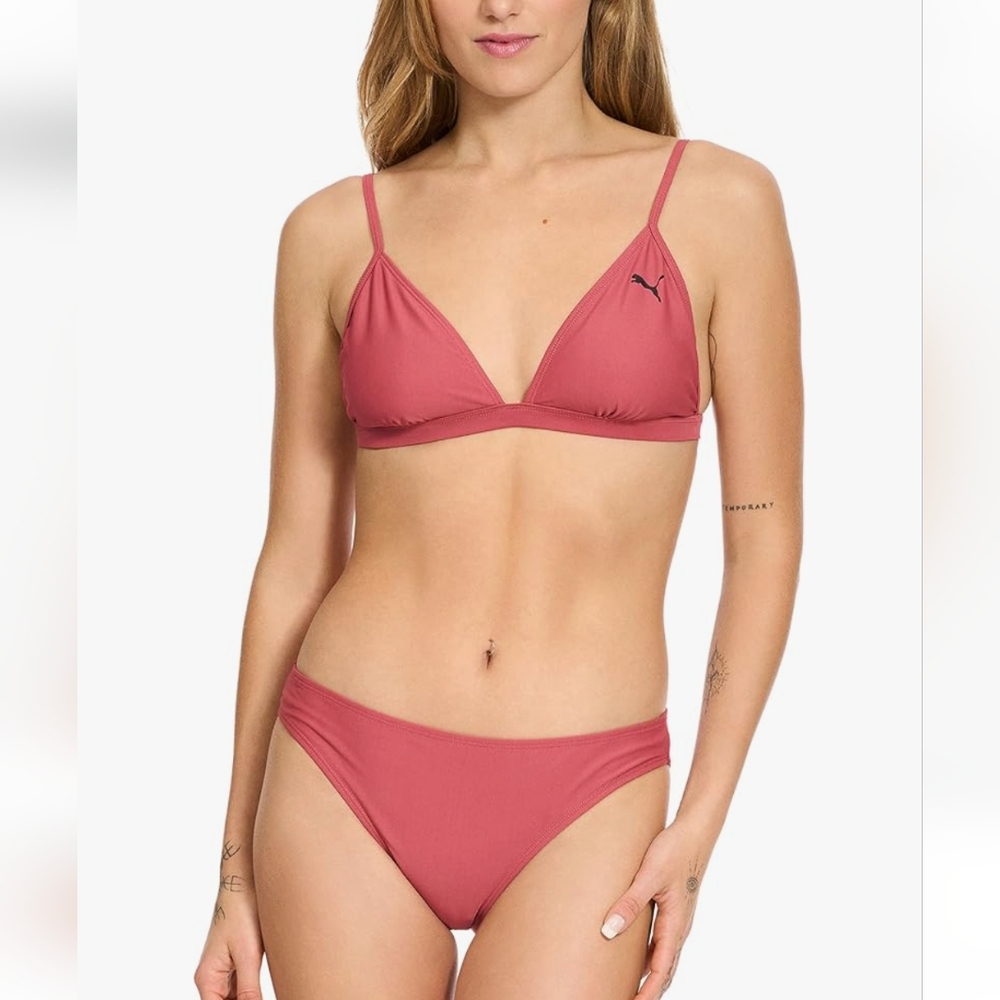 Puma Bikini Set Women's Small Dark Pink NWT